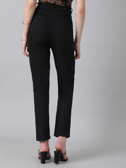 Kotty Women Slim Fit High-Rise Slash Knee Stretchable Jeans