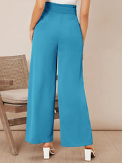 Kotty Women High-Rise Wide Leg Pleated Formal Trousers