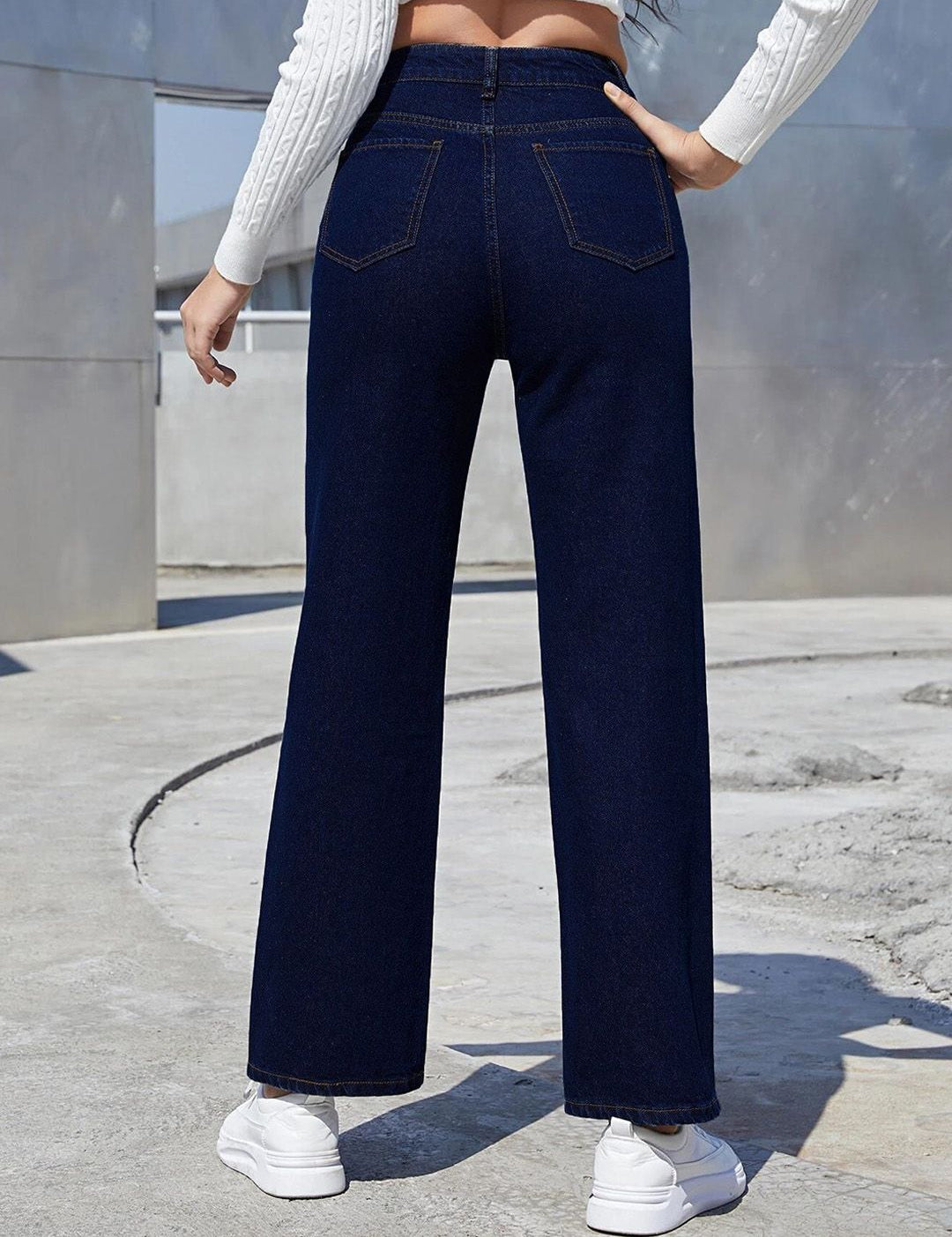 Kotty Women Wide Leg High-Rise Stretchable Jeans