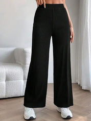 Kotty Women Comfort Flared High-Rise Parallel Trousers