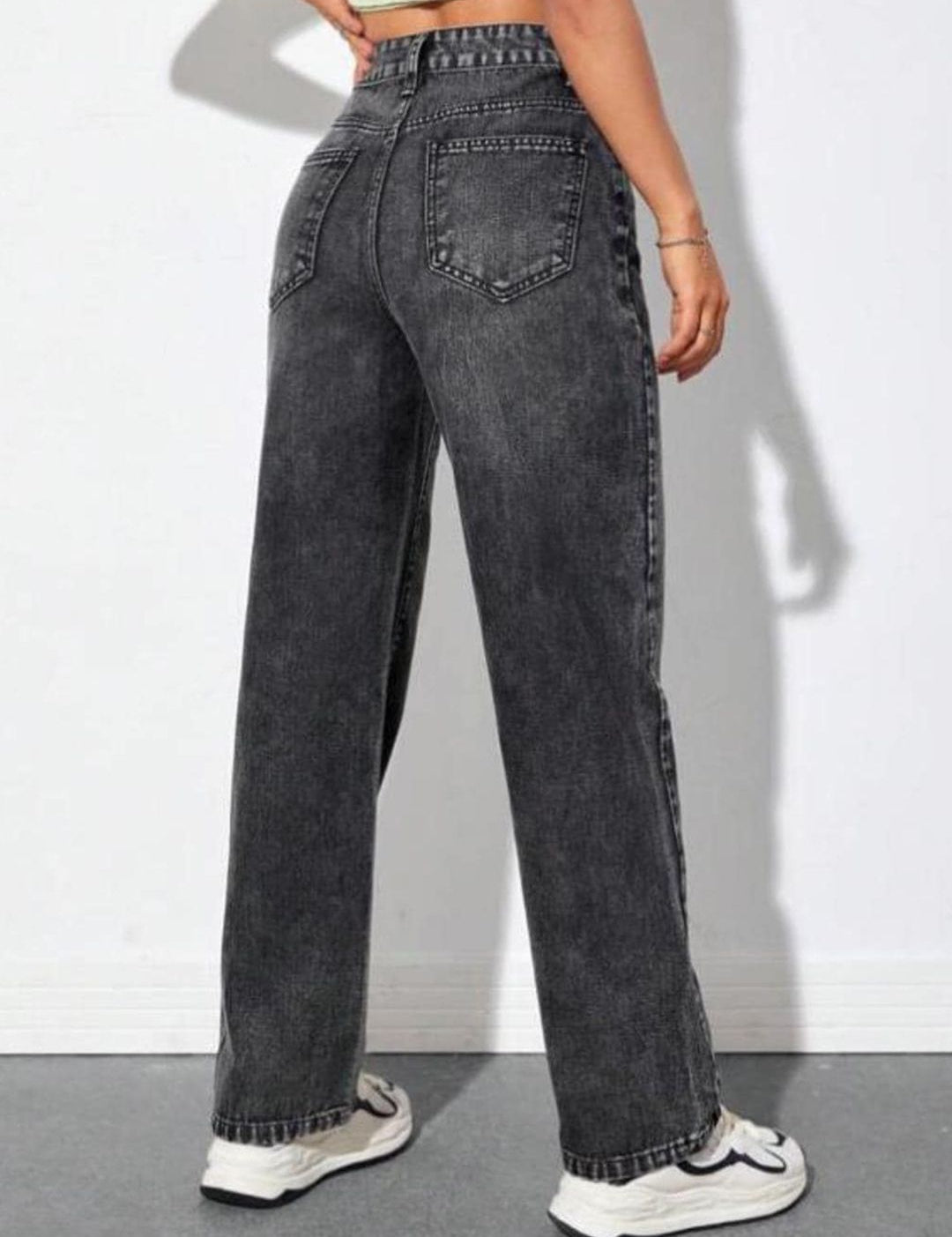 Kotty Women Grey Jean High-Rise Light Fade Stretchable Jeans