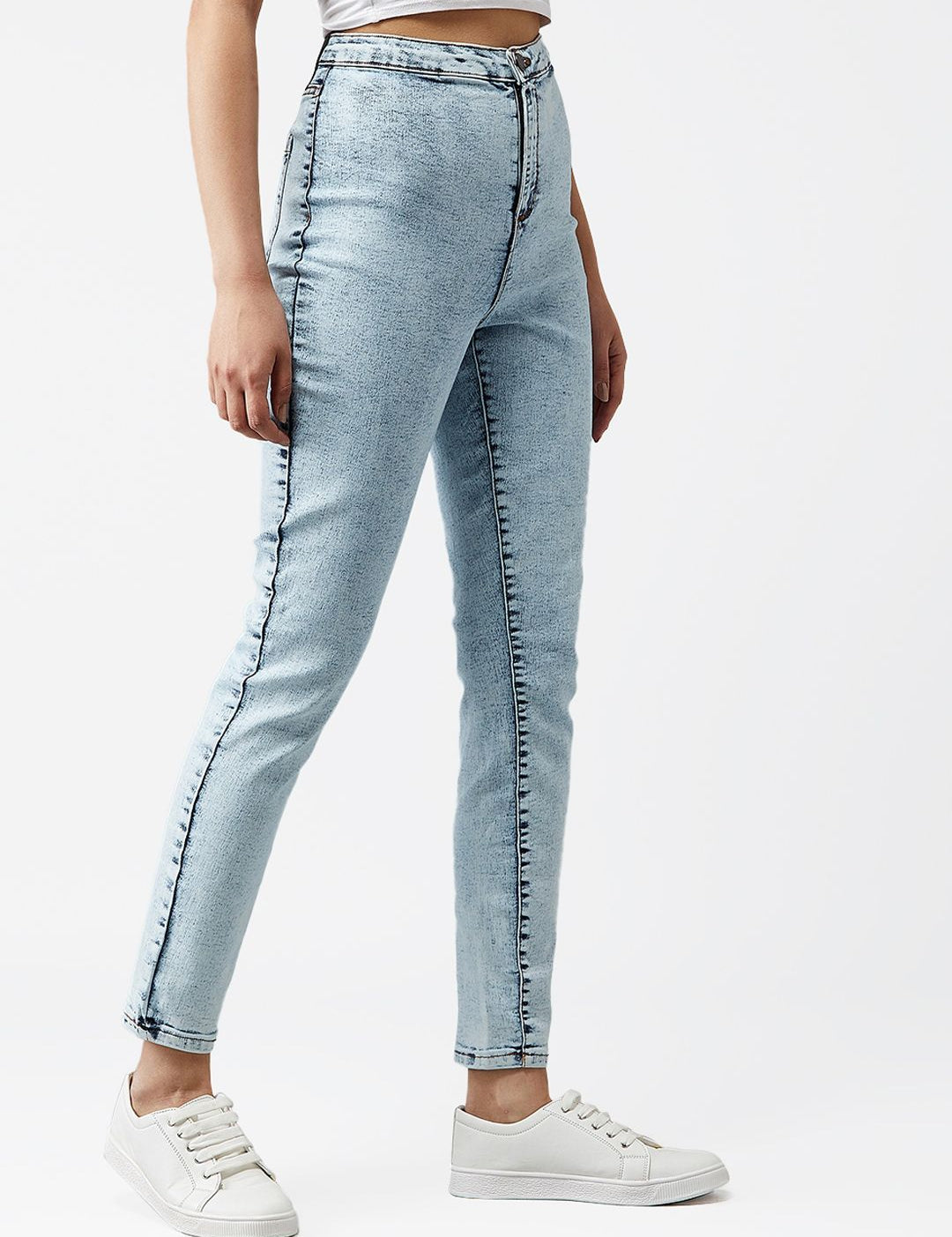 Kotty Women Blue Skinny Fit High-Rise Clean Look Jeans