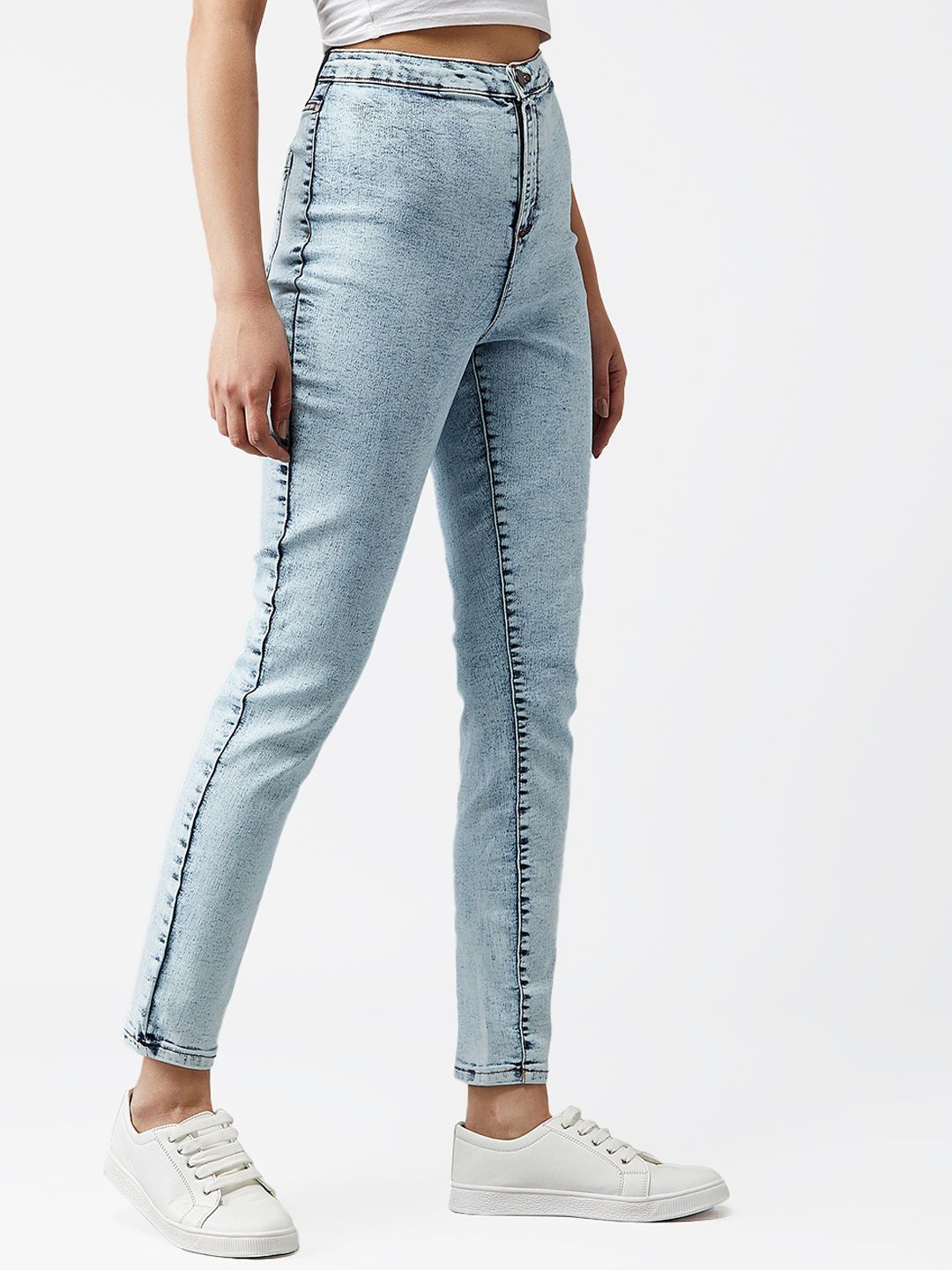 Kotty Women Blue Skinny Fit High-Rise Clean Look Jeans