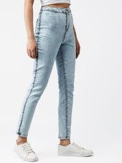 Kotty Women Blue Skinny Fit High-Rise Clean Look Jeans