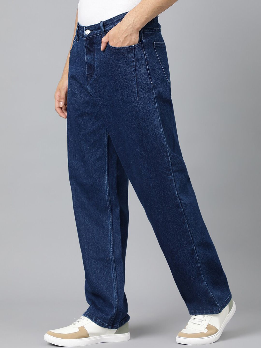 Kotty Men Blue Jean Fit Low-Rise Stretchable Jeans