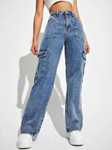 Kotty Women Jean Straight Fit High-Rise Clean Look Heavy Faded Stretchable Jeans