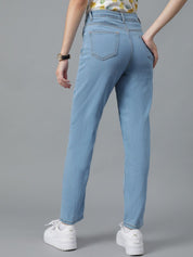 Kotty Women Jean Slim Fit High-Rise Light Fade Clean Look Stretchable Jeans