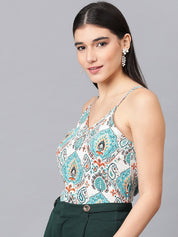 Kotty Ethnic Printed Shoulder straps Top