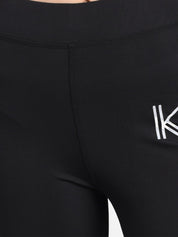 Kotty Women Black & White Printed Tights