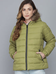 Kotty Women Green Lightweight Padded Jacket