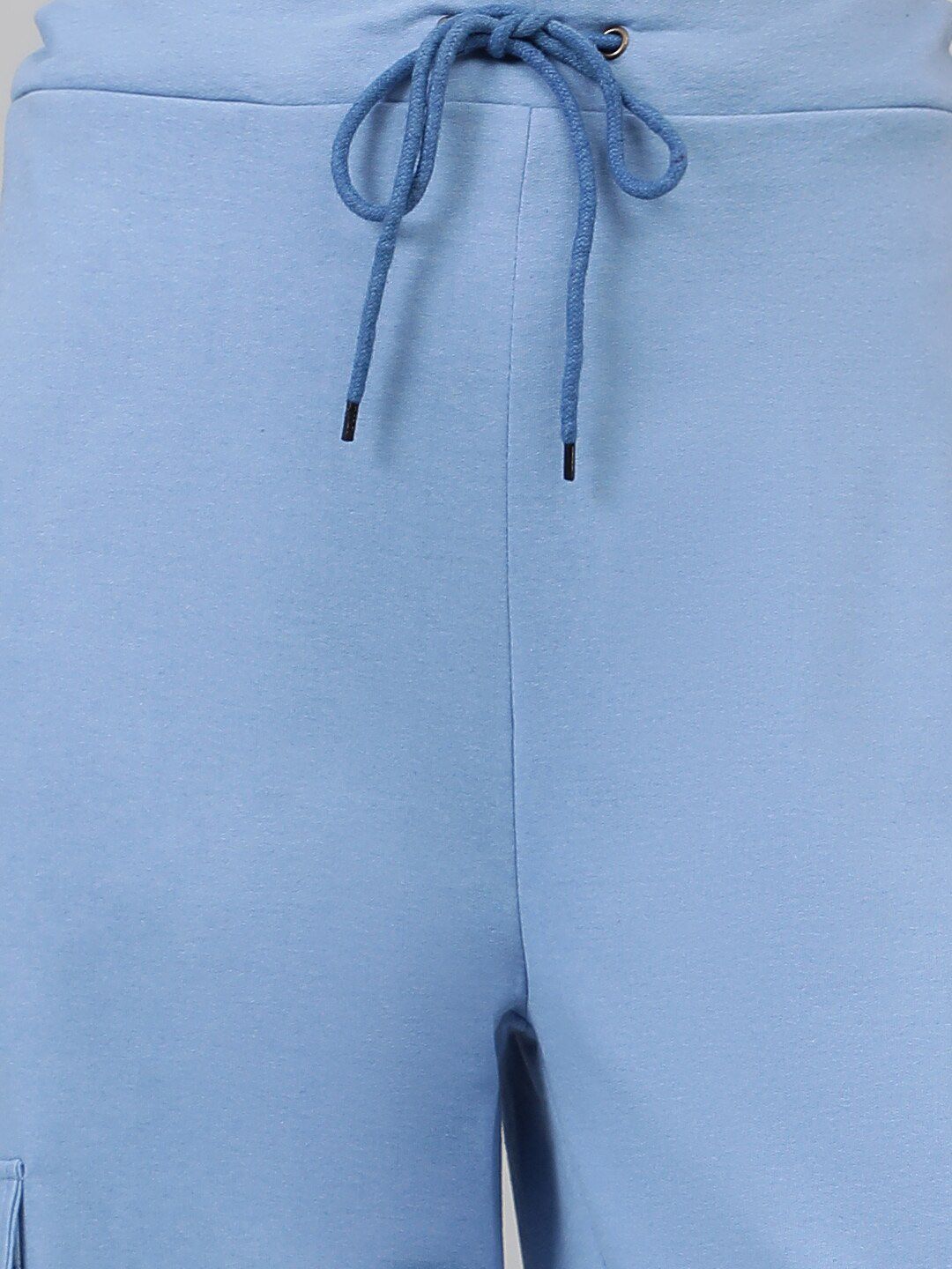 Kotty Women Blue Mid-Rise Straight-Fit Track Pants