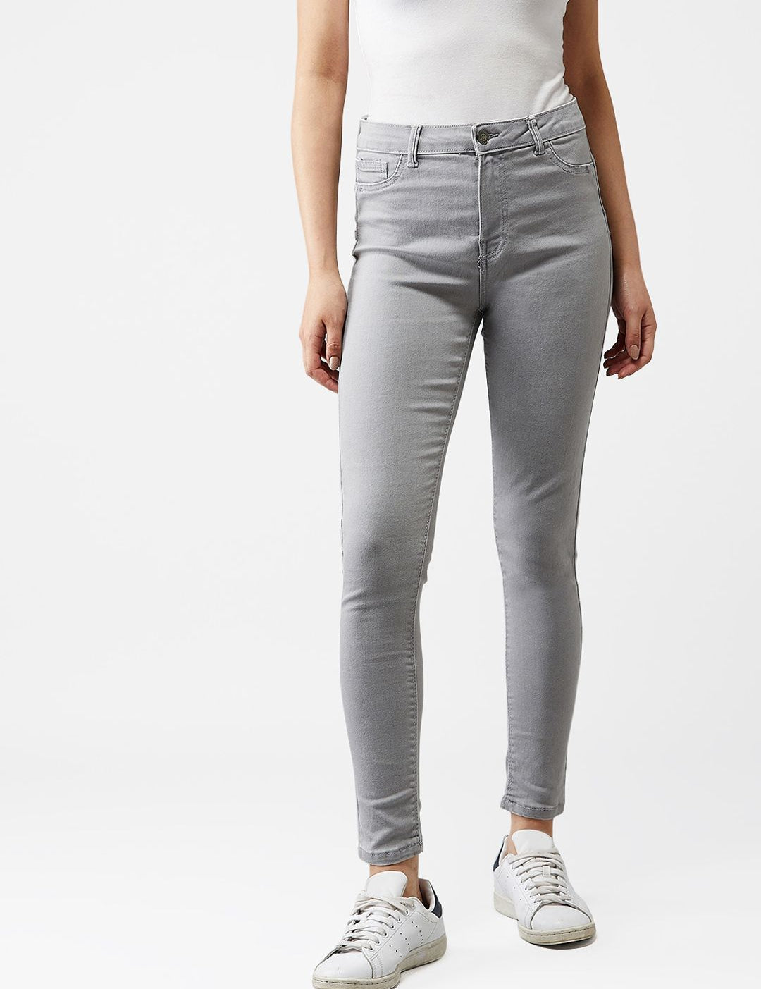 Kotty Women Grey Skinny Fit Jeans