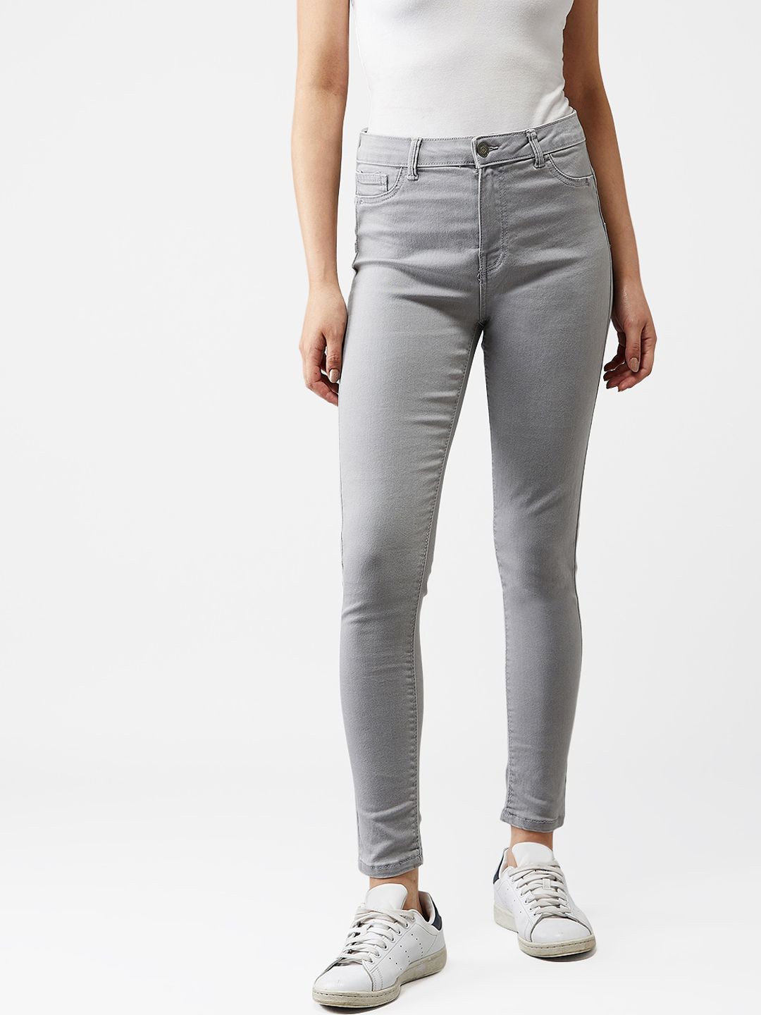 Kotty Women Grey Skinny Fit Jeans