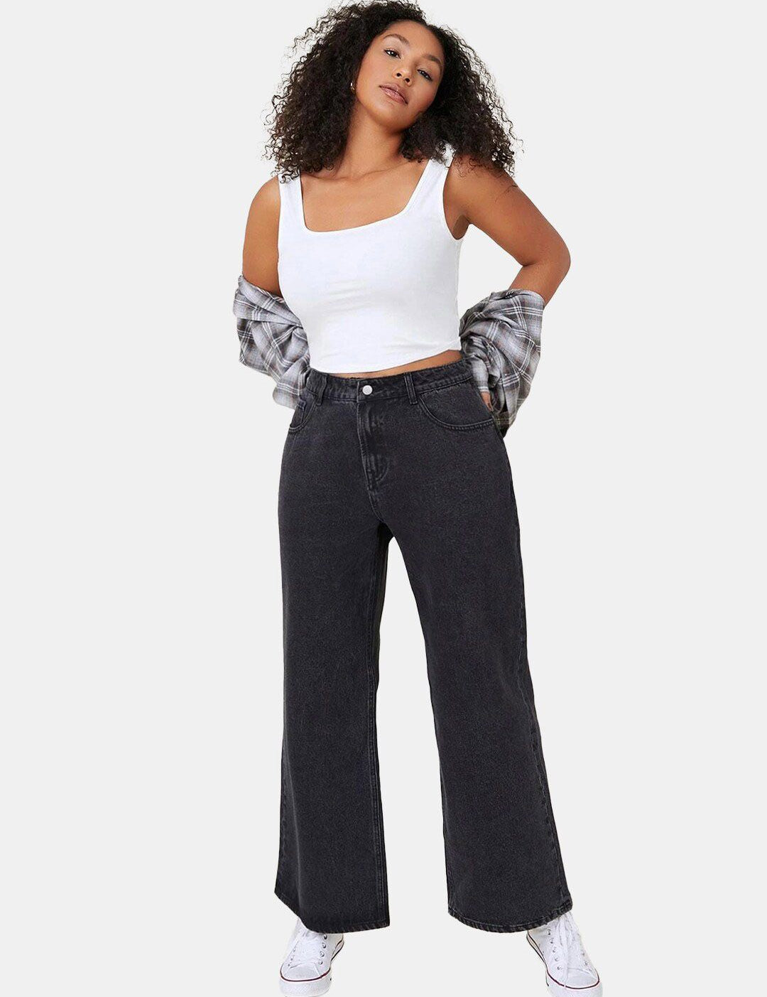 Kotty Women Jean Flared High-Rise Stretchable Jeans