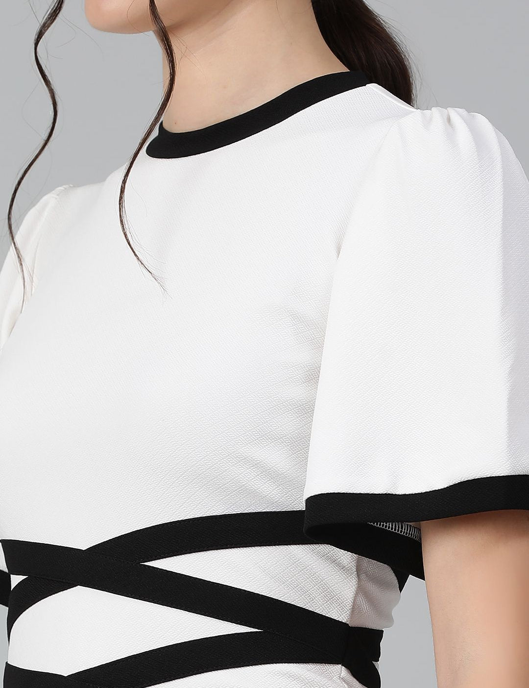 Kotty Flared Sleeves Sheath Dress