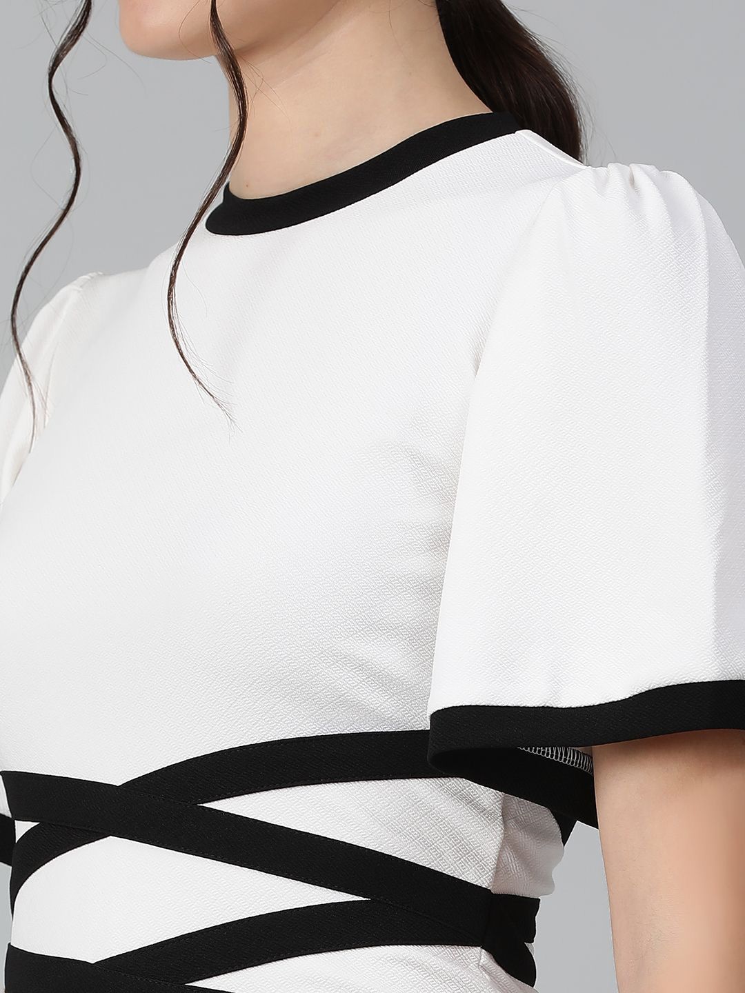 Kotty Flared Sleeves Sheath Dress