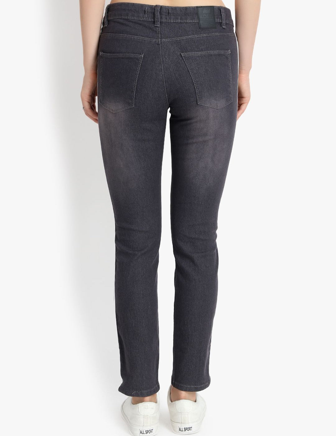 Kotty Women Black Skinny Fit High-Rise Clean Look Jeans