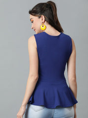 Kotty Square Neck Peplum Top