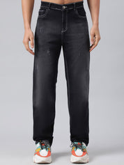 Kotty Men Mid-Rise Jean Low Distress Heavy Fade Stretchable Cotton Jeans
