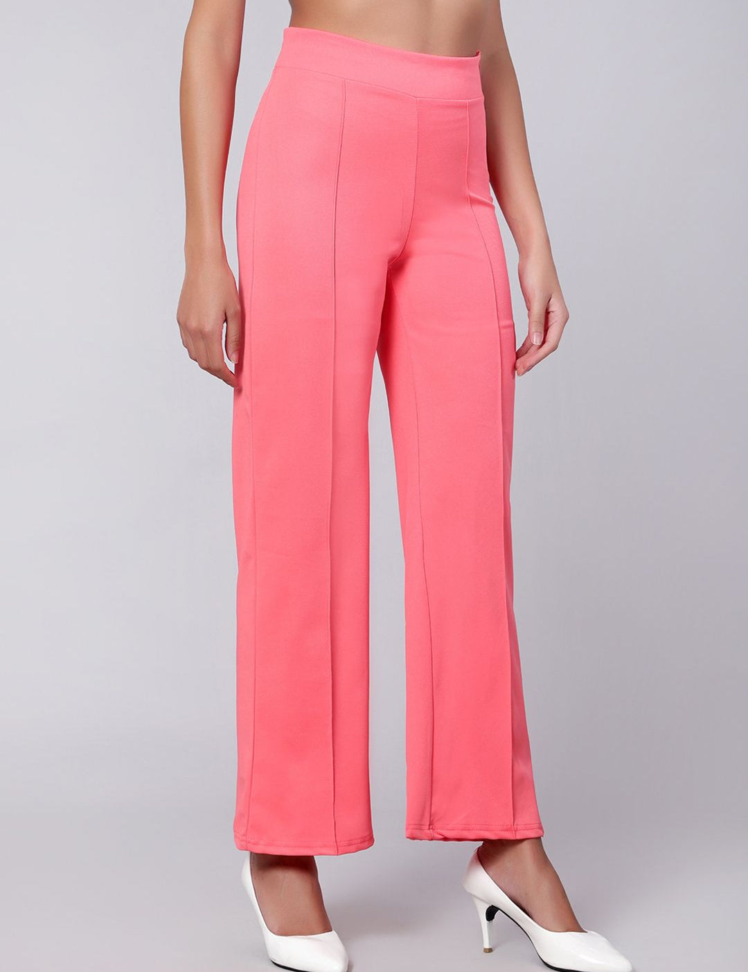 Kotty Women Pack Of 2 Relaxed Straight Leg Easy Wash Straight Fit Parallel Trousers