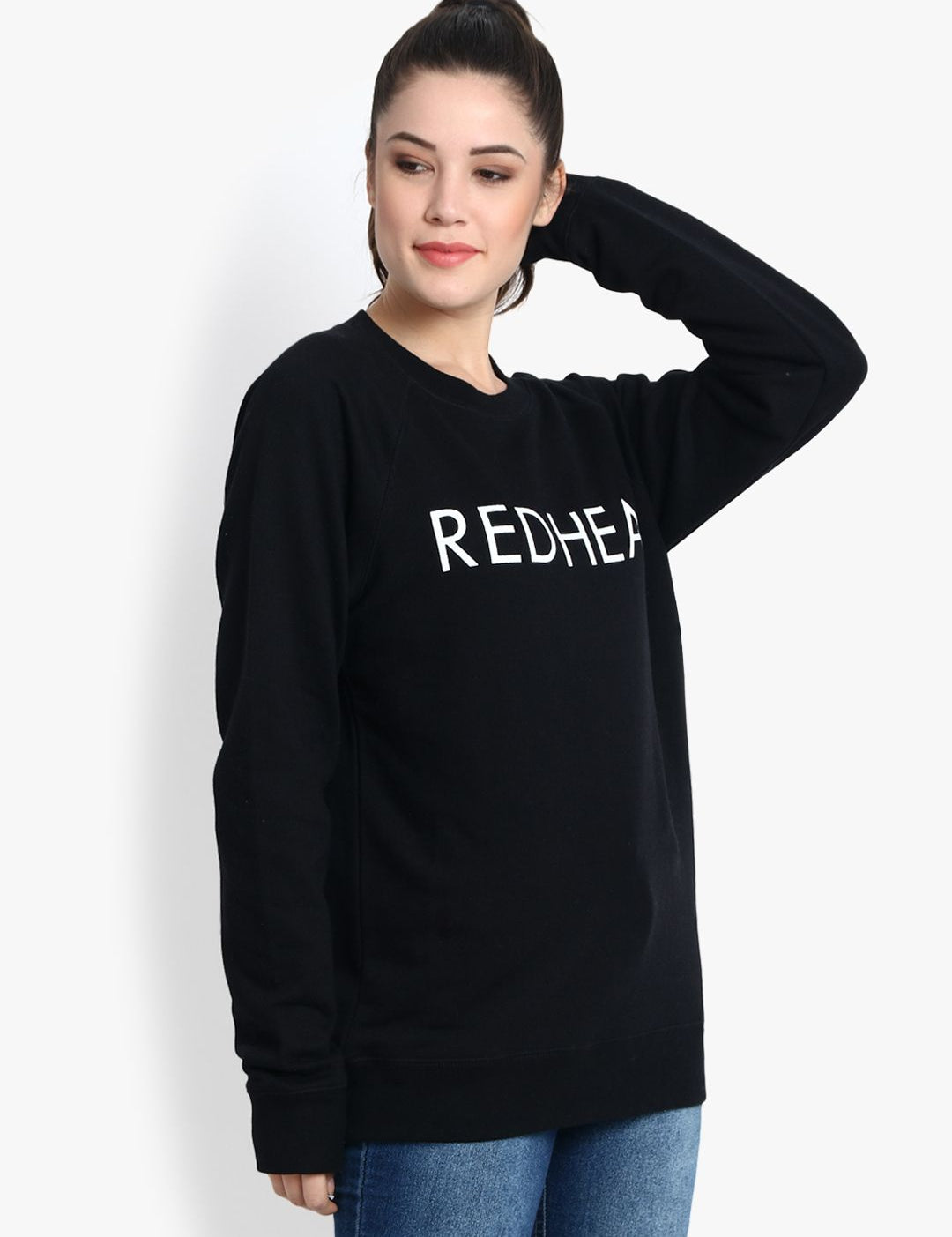 Kotty Women Black Printed Sweatshirt