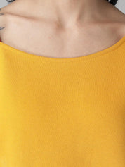 Kotty Women Yellow Solid Sweatshirt
