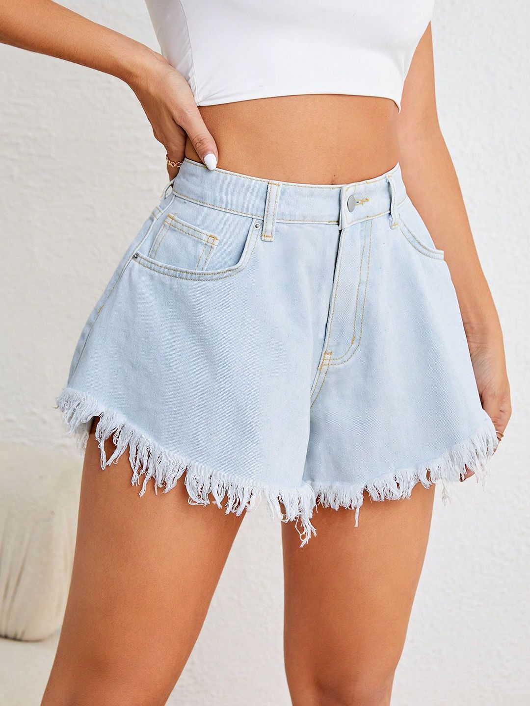 Kotty Women High-Rise Denim Shorts