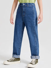 Kotty Boys Jean Mildly Distressed Stretchable Cotton Jeans