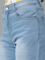 Kotty Women Jean Slim Fit High-Rise Light Fade Clean Look Stretchable Jeans