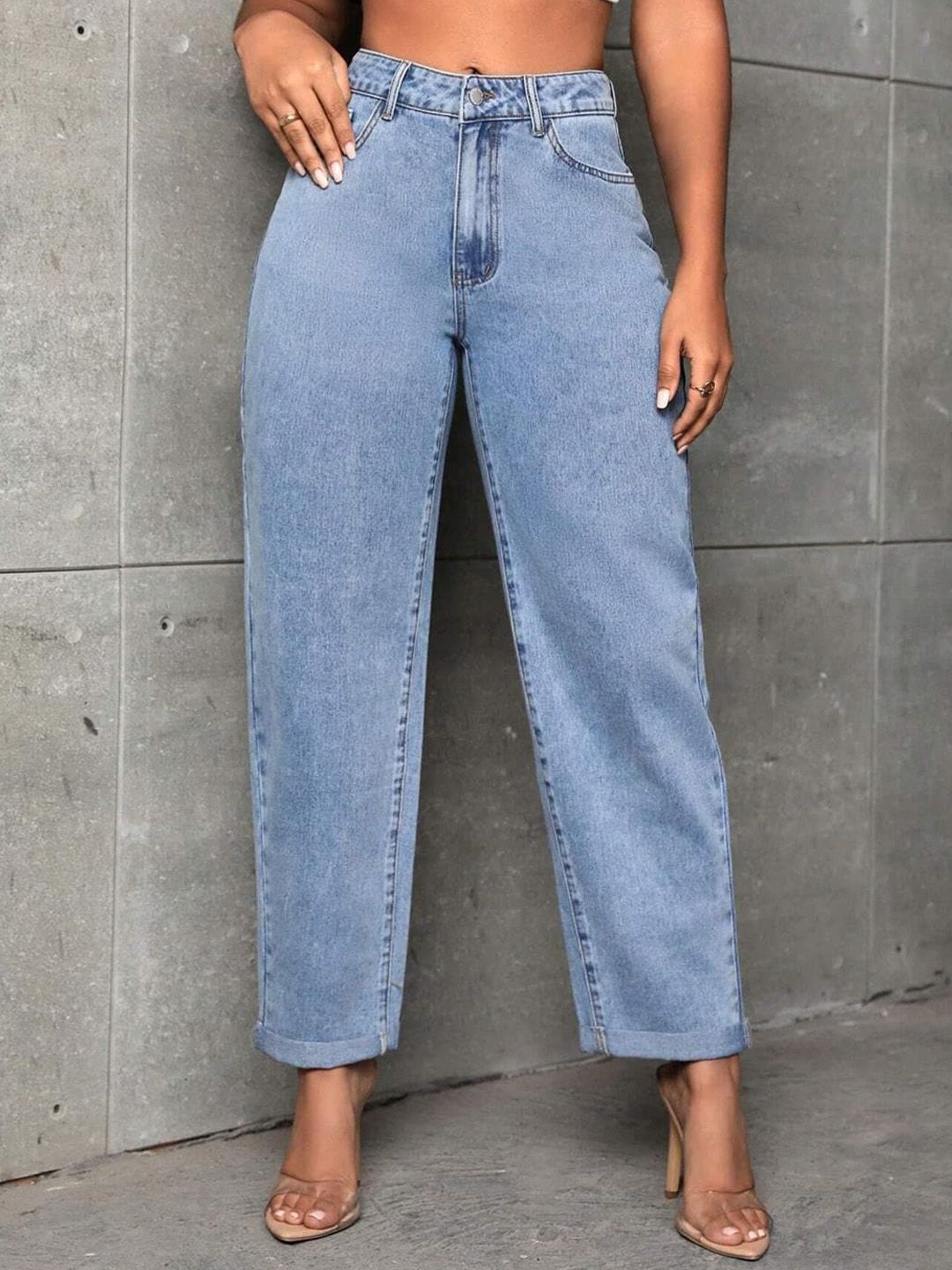 Kotty Women Jean High-Rise Heavy Fade Stretchable Cotton Jeans