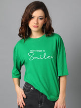 Kotty Typography Printed Oversized T-shirt