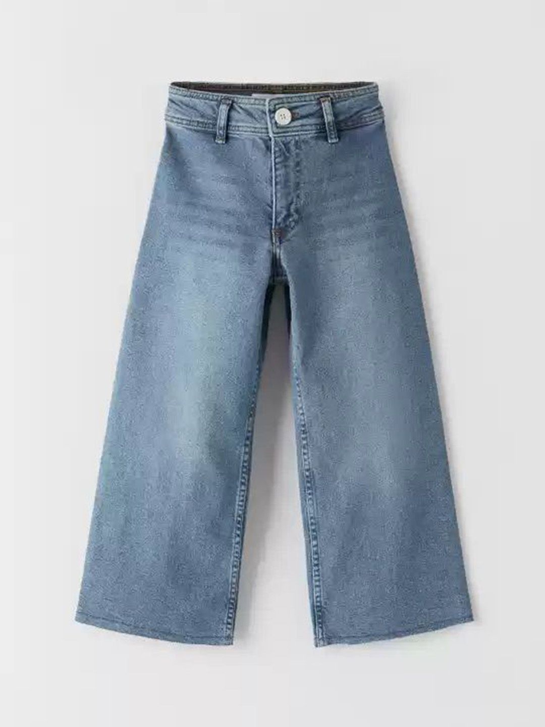 Kotty Girls Jean Mid-Rise Clean Look Light Fade Whiskers Stretchable Jeans