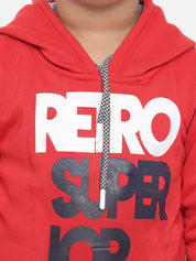 Kotty Boys Red Printed Sweatshirt