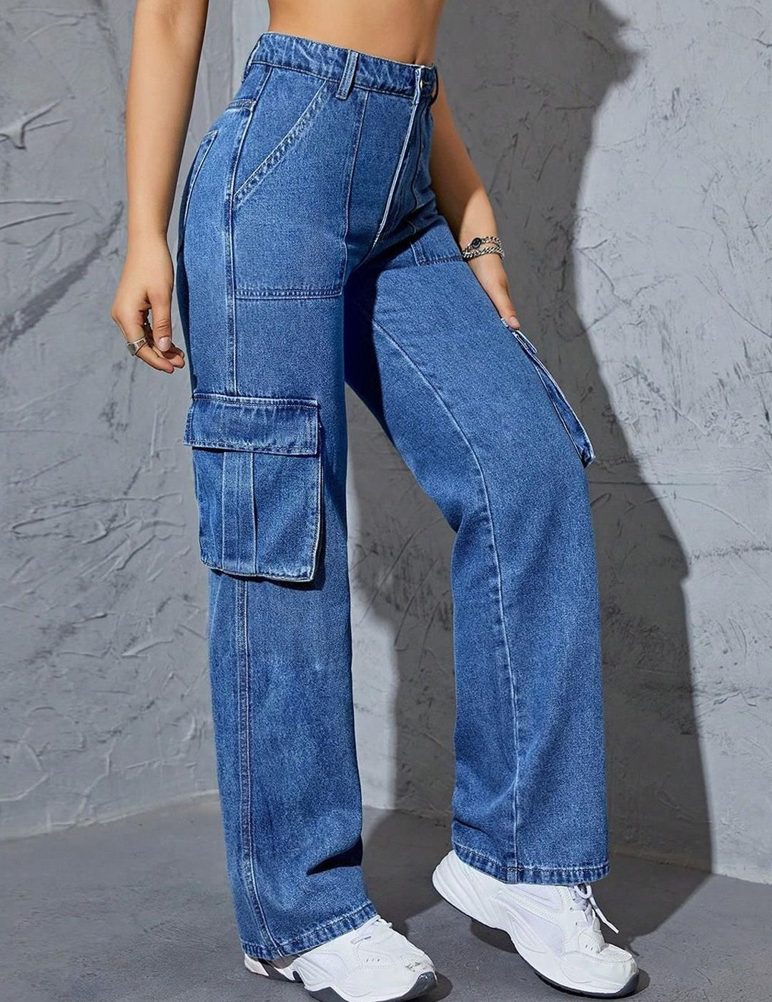 Kotty Women Straight Fit High-Rise Stretchable Jeans