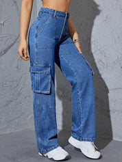 Kotty Women Straight Fit High-Rise Stretchable Jeans