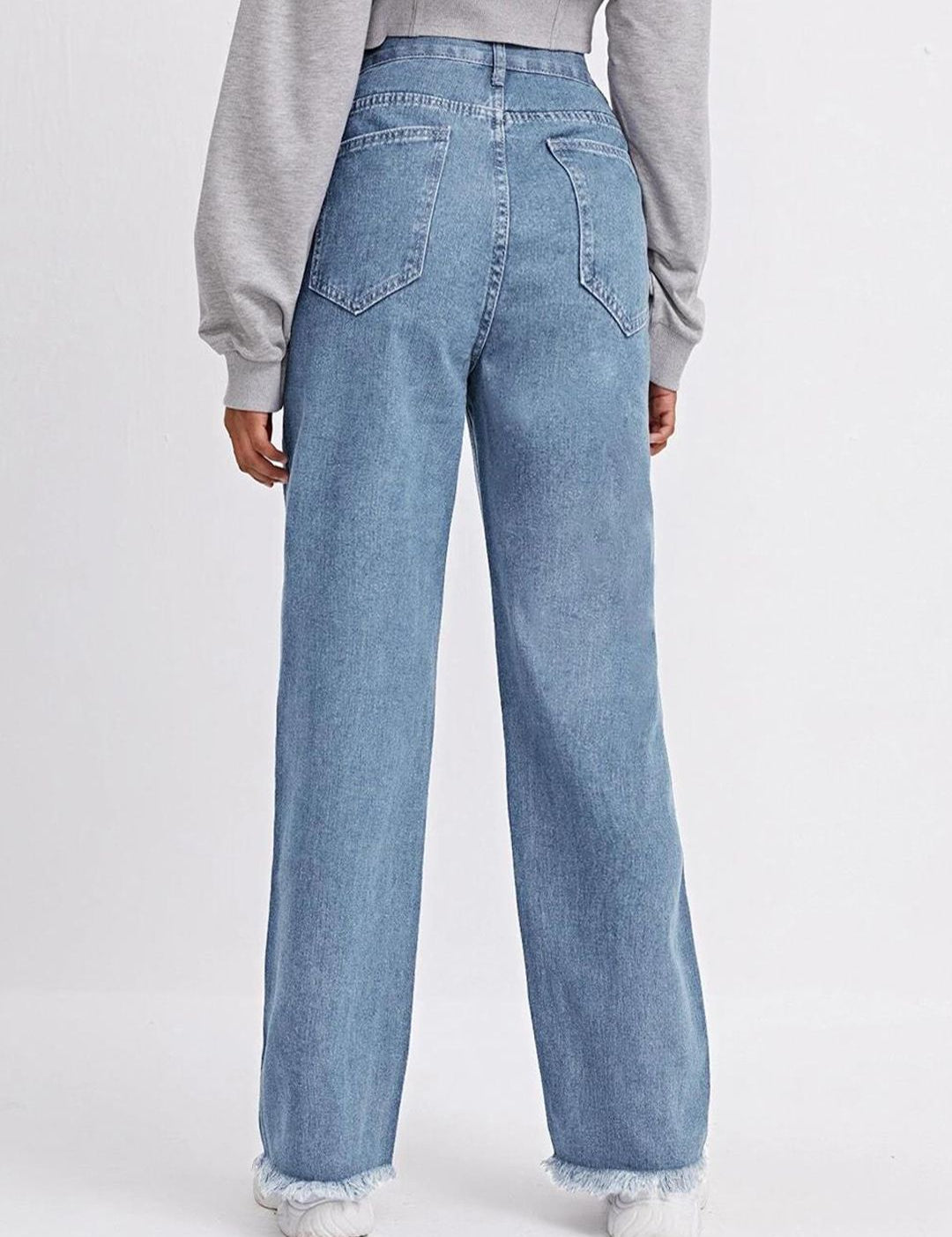 Kotty Women Blue Jean Straight Fit High-Rise Stretchable Jeans