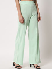 Kotty Women Pack Of 2 Relaxed Straight Leg Fit High-Rise Easy Wash Trousers