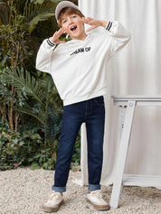 Kotty Boys Light Fade Crinkle Mid-Rise Cotton Stretchable Regular Fit Jeans