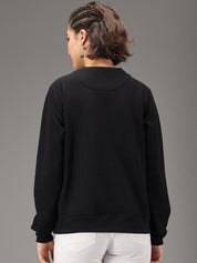 Kotty Women Black Printed Sweatshirt