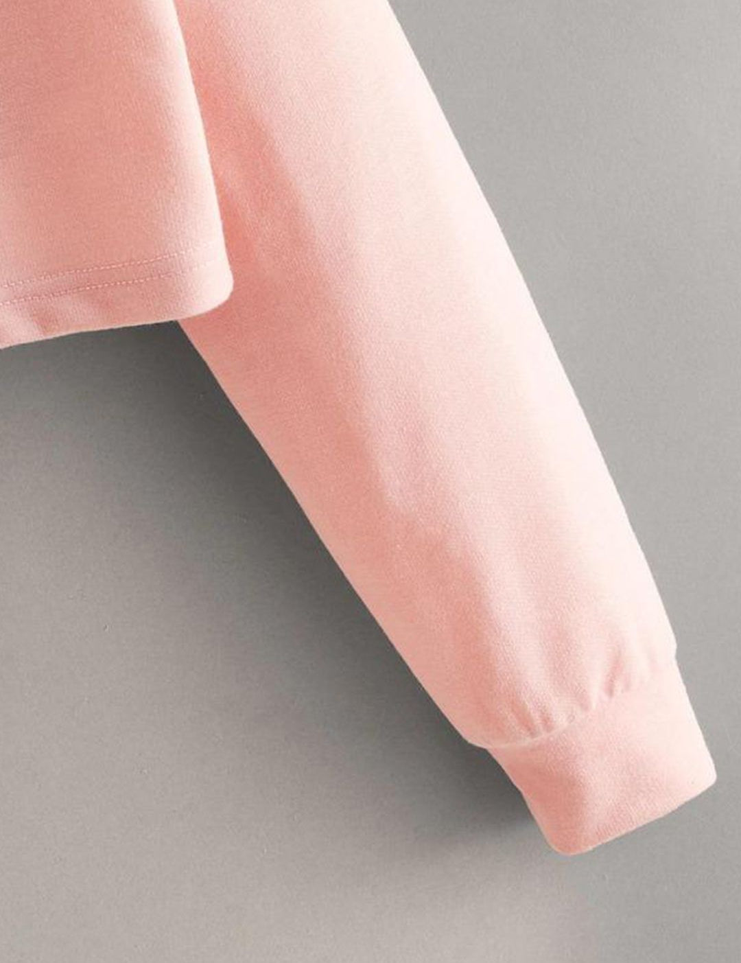 Kotty Girls Pink & White Colourblocked Hooded Sweatshirt