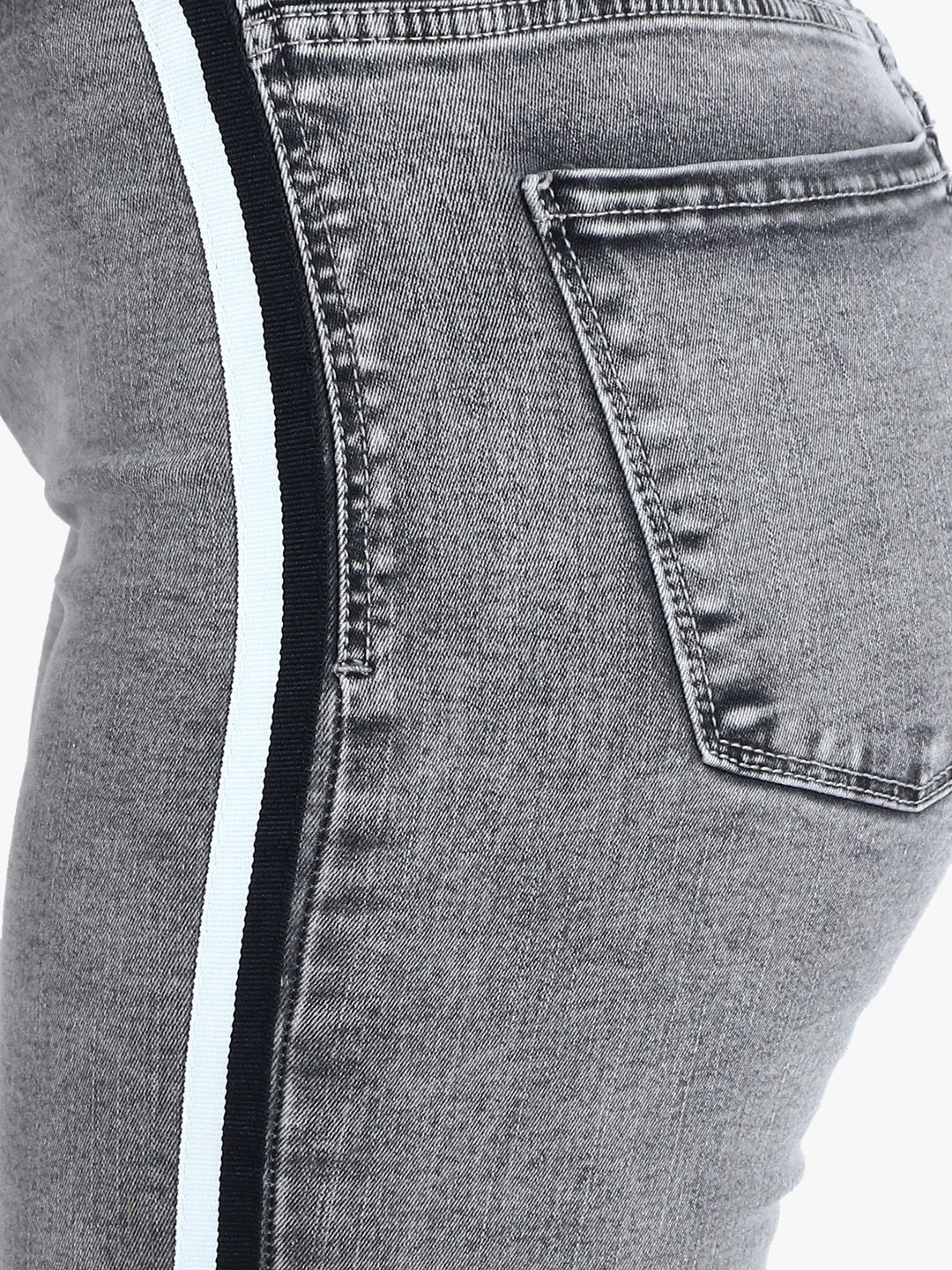 Kotty Women Grey Skinny Fit High-Rise Clean Look Stretchable Jeans