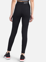 Kotty Women Black & White Printed Tights