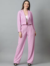 KOTTY BIZwear Basics Notched Lapel Collar Coat With Trousers