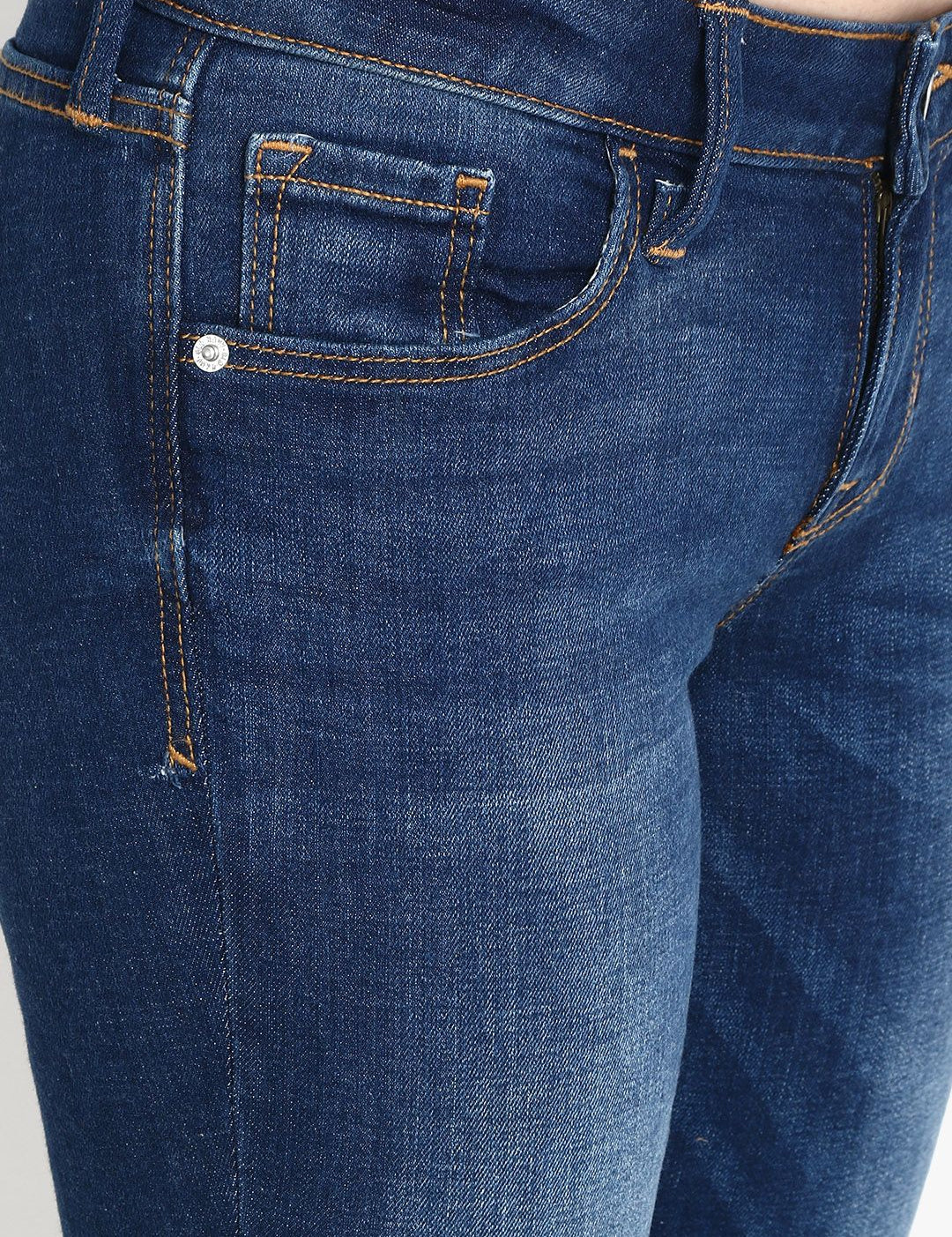 Kotty Women Blue Skinny Fit Mid-Rise Clean Look Jeans