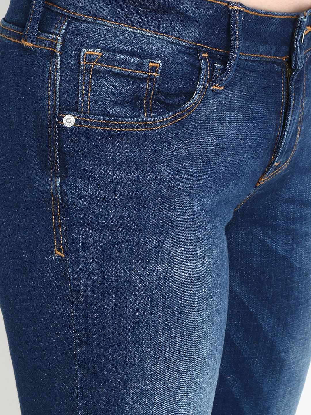 Kotty Women Blue Skinny Fit Mid-Rise Clean Look Jeans