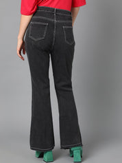 Kotty Women Jean Bootcut High-Rise Cotton Stretchable Jeans