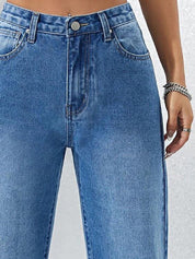 Kotty Women Straight Fit High-Rise Stretchable Jeans