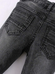 Kotty Boys Black Jean Straight Fit Light Fade Jeans