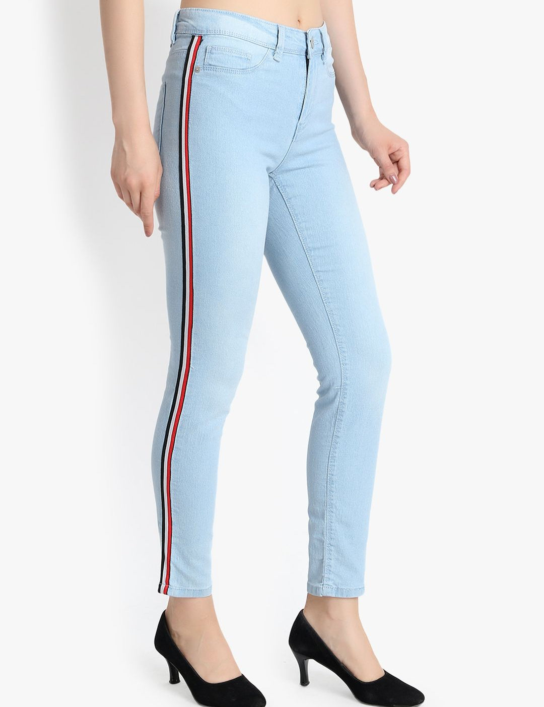 Kotty Women Blue Skinny Fit High-Rise Clean Look Jeans