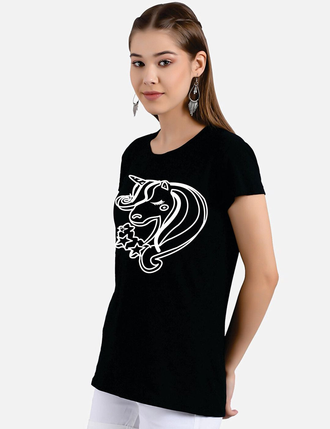 Kotty Graphic Printed Yoga T-shirt